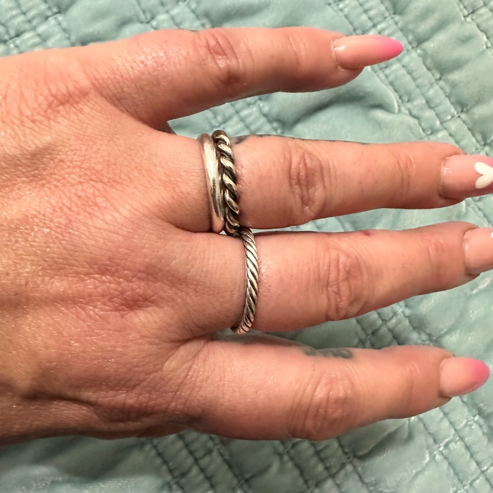 Silver ring. Size 6.5. 925. - Picture 4 of 4